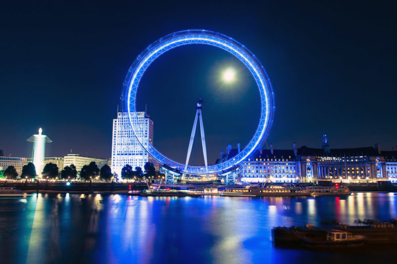 London Eye by Moonlight