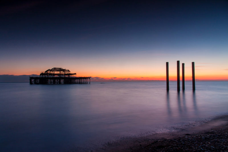 Brighton West Pier Sunset Brighton West Pier Sunset Photograph by Tim Jackson