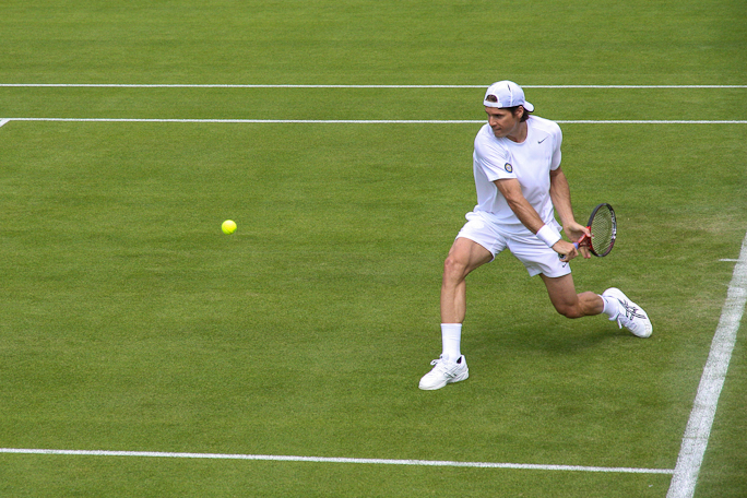 Wimbledon 2013 - Day 2 - Court 2 Haas Photograph by Tim Jackson