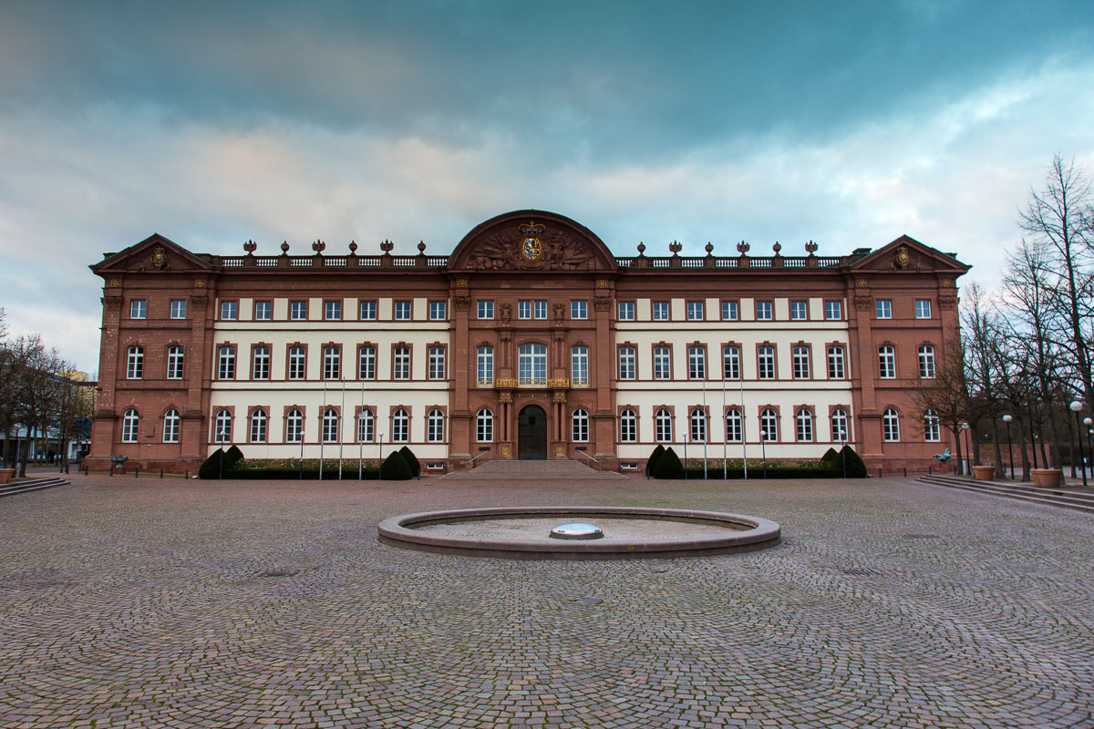 Z is for Zweibrucken -This is the Schloss in the town centre during the winter (Christmas Day in fact).