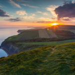 Walk from Kingston to Kimmeridge Houns Tout Cliff Sunset Photograph by Tim Jackson