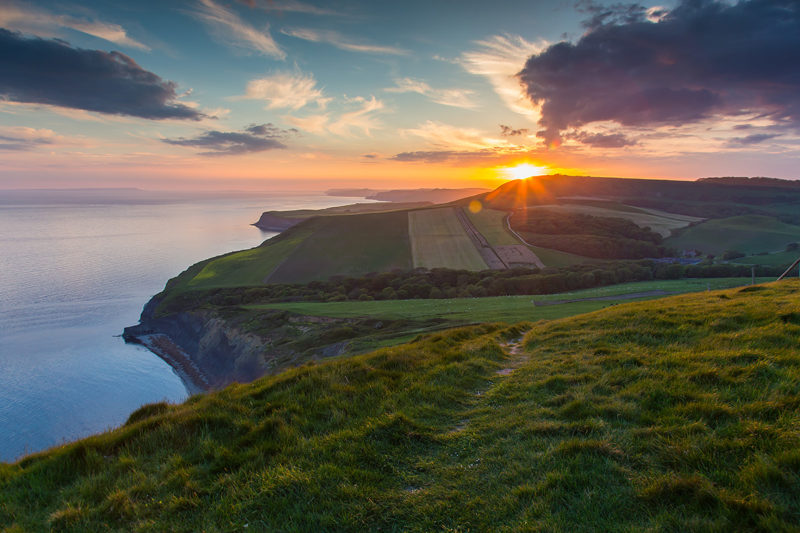 Houns Tout Cliff Sunset Houns Tout Cliff Sunset Photograph by Tim Jackson