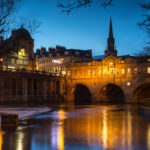 Trip to Bath Pulteney Bridge and Wier at Night Photograph by Tim Jackson