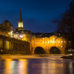 Trip to Bath River Avon Pulteney Bridge at Night Photograph by Tim Jackson