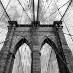 Brooklyn Bridge from Day to Dusk Brooklyn Bridge Abstract Photograph by Tim Jackson