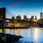 Brooklyn Bridge from Day to Dusk Brooklyn Bridge at Dusk Photograph by Tim Jackson