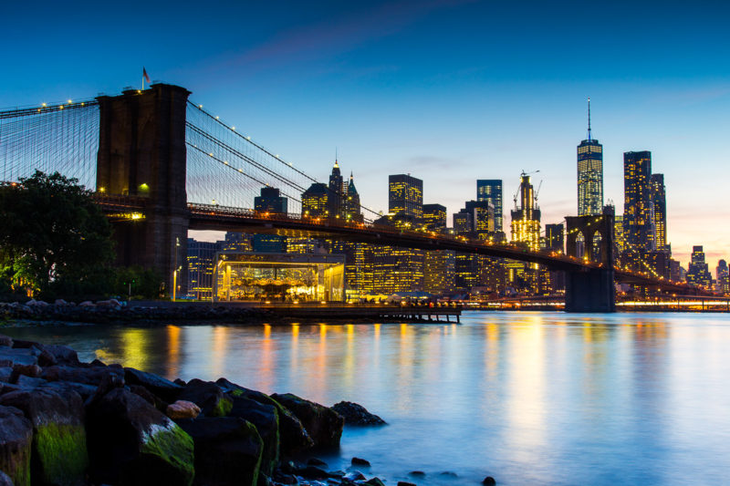 Brooklyn Bridge at Dusk Brooklyn Bridge at Dusk Photograph by Tim Jackson