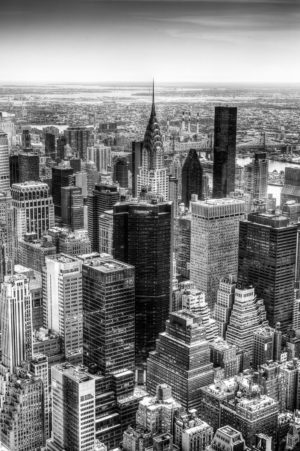 Chrysler Building Black and White