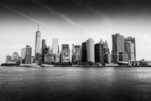 Manhattan Skyline Black and White
