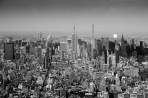 Midtown Manhattan Skyline Black and White