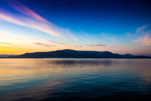 Sunset View from Reykjavik