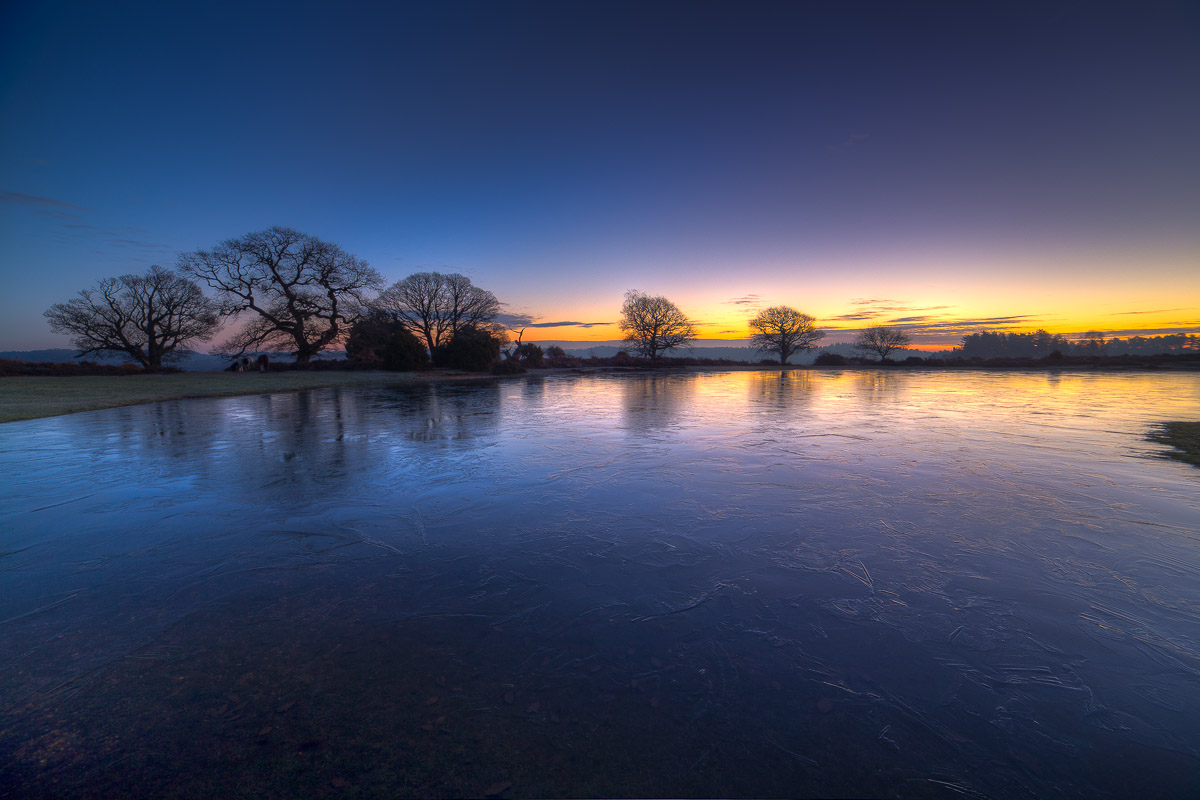 Samyang 14mm f2.8 for landscape photography. Mogshade Pond New Forest Dawn Photograph by Tim Jackson