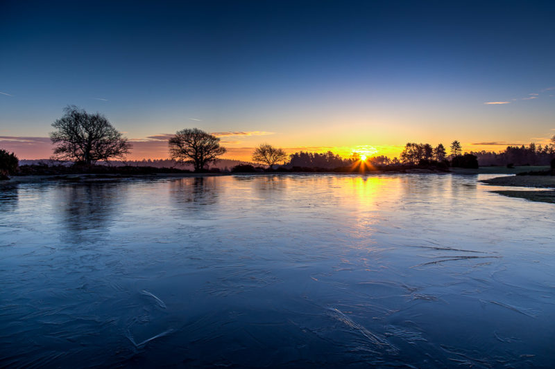 Mogshade Pond New Forest Sunrise