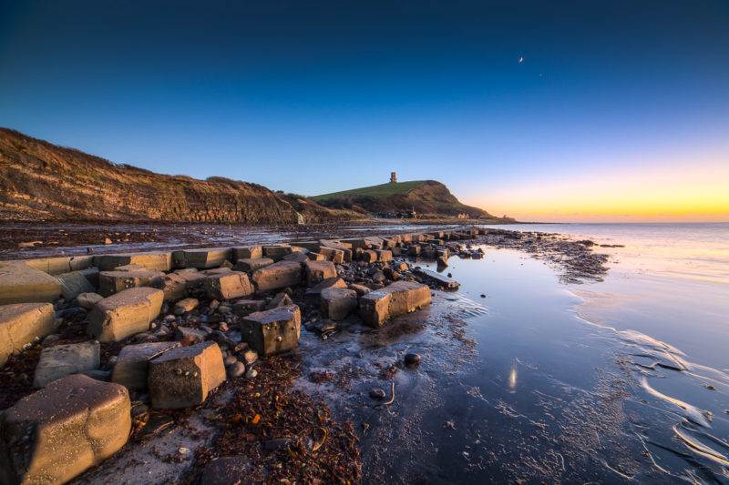 Moon and Venus Kimmeridge Bay Moon and Venus Kimmeridge Bay Photograph by Tim Jackson