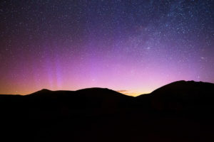 Northern Lights Glow Over Lake District