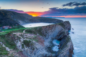 Sunrise Over Lulworth Cove