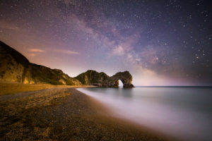 10% off inspiring canvas prints Dorset Coast Durdle Door Milky Way Photograph by Tim Jackson