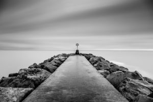 Hengistbury Head Long Exposure Black and White