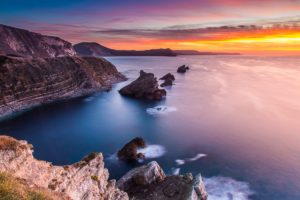 10% off inspiring canvas prints Dorset Coast Mupe Bay Sunrise Photograph by Tim Jackson