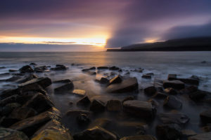 Misty Sunset Kimmerige Bay