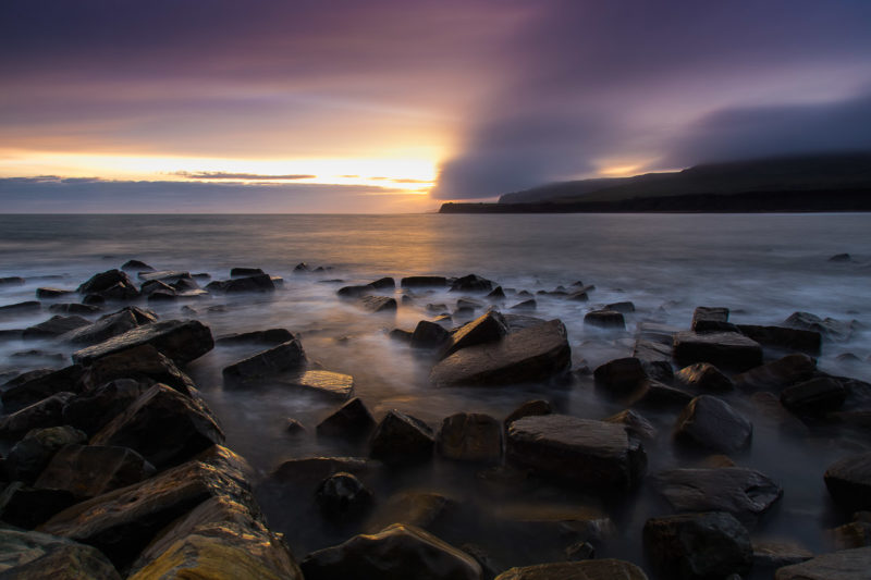 Misty Sunset Kimmerige Bay