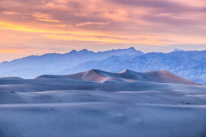 US West Coast Mesquite Flat Sand Dunes Sunset Photograph by Tim Jackson