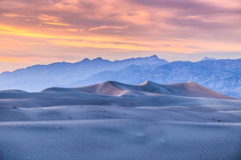 Mesquite Flat Sand Dunes Sunset