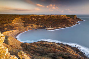 10% off inspiring canvas prints Dorset Coast Chapmans Pool Photograph by Tim Jackson