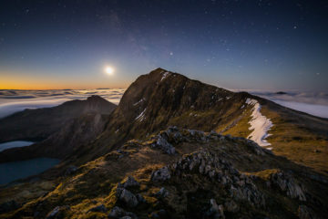 Snowdon by Moonlight