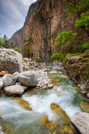 Samaria Gorge River Crossing